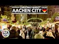 🇩🇪 Aachen Germany in Winter 2023🎄Christmas Markets and Lights in 4K HDR
