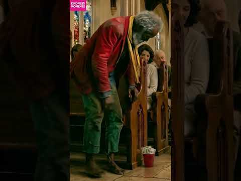 kindness pastor 🙏 dramatic church offering for homeless man #kindness #church #shorts