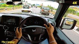 Mahindra Thar 2023 new model 4x4 POV Drive | 2.2L MHawk Diesel | ASMR | The Carguy  | 4K | #44 |