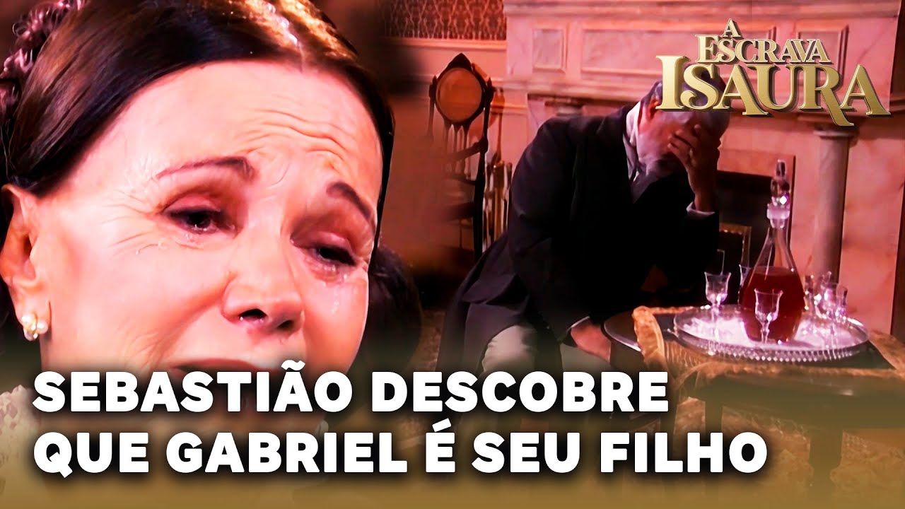 A ESCRAVA ISAURA: Gioconda conta ao Coronel Sebastião que Gabriel é filho dele