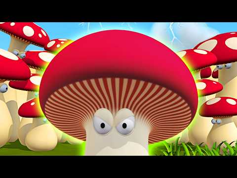 Газун | 🍄Giant red mushroom 🍄| Забавный мульт про животных для детей | Газон Русский