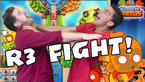 R3 FIGHT! | BnL play Random Trio Bananza | Bloons TD Battles