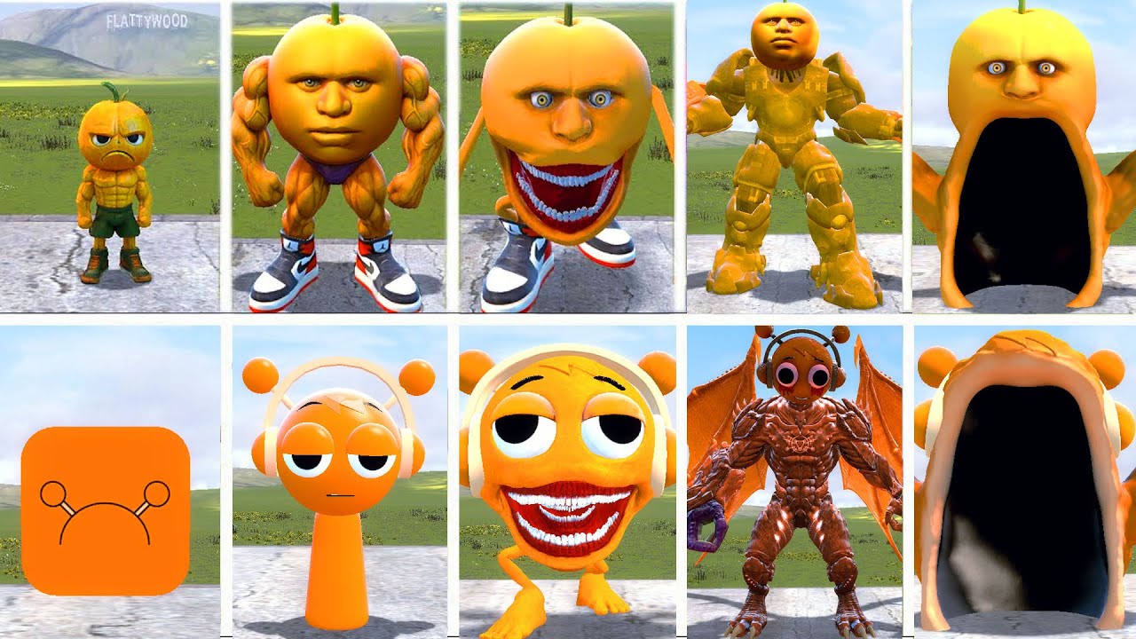 EVOLUTION OF SPRUNKI OREN VS ODINDINDUN ITALIAN AI BRAINROT MEMES in Garry's Mod!