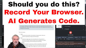 Free AI can create web automation code from Chrome Dev Tools Recording