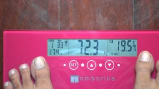 Tamborine TR-7704 Body Fat/Hydration Monitor Scale