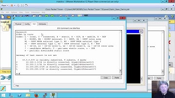 Cisco IOS Configuring Static Routing