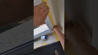 Bude für's Streichen abkleben 😊 #asmr #maler #painting #handwerk #diy