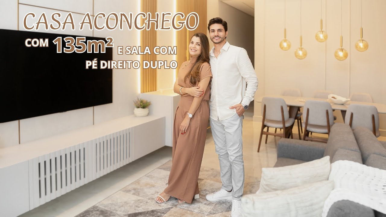 🏡TOUR CASA ACONCHEGO DE 135M² COM PÉ DIREITO DUPLO 🏡