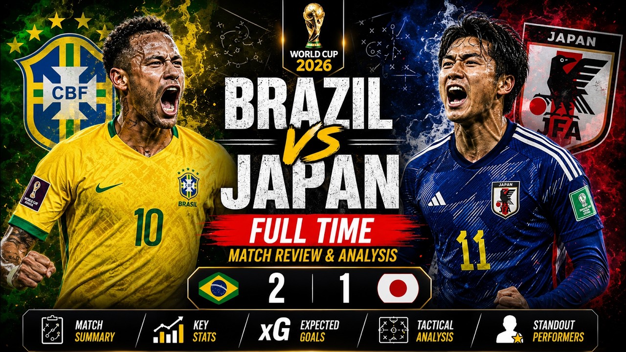 Brazil vs Japan xG Analysis 2 1 World Cup - YouTube