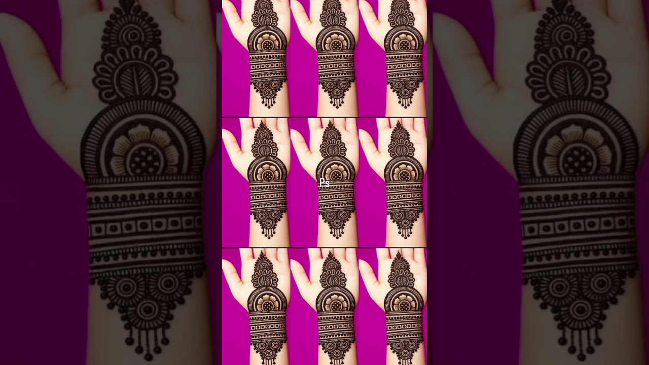 💁right hand simple mehndi design