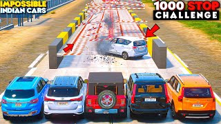GTA 5: Indian Cars Vs 1000 Stop Rods Breaking Challenge🔥 Speed Crash Test! GTA 5 MODS!