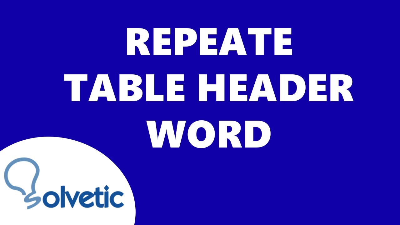 REPEATE TABLE HEADER In WORD YouTube repeate-table-header-in-word-youtube