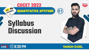 CUCET 2022 Preparation Free Batch | Quantitative Aptitude Class 01 | Syllabus Discussion |CUCET 2022