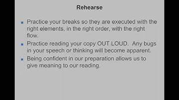 KANW Radio Broadcasting Class Session 9-2 Rehearse