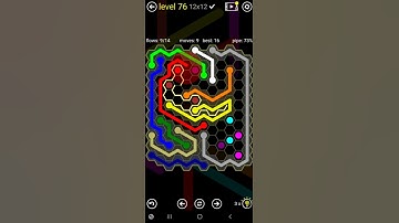 How To Solve Flow Free Hexes Tangle Pack Level 76 12x12 Hard Board Walk Through Solution Walkthrough