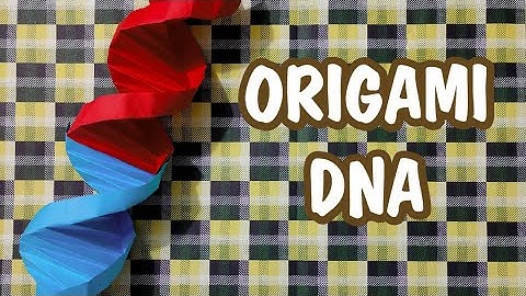 How to Fold Easy Origami DNA Strand Structure #dna #origami #diy