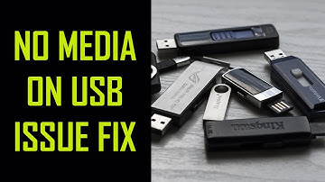How to Solve No Media on Your USB Drive Issues