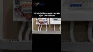 10kw On-grid solar system installed by SA SolarHub team. #electrical #electrician #solarsolution 10kw On-grid solar system installed by SA SolarHub team. #electrical #electrician #solarsolution