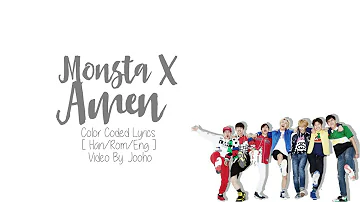 MONSTA X - Amen Color Coded Lyrics [ Han/Rom/Eng ] By: Jooho
