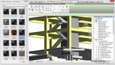 Revit Structrure 2015 Tính khối lượng ván khuôn