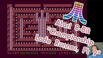 Atari 8-bit Game Play, Championship Lode Runner (Part 9 of ?)