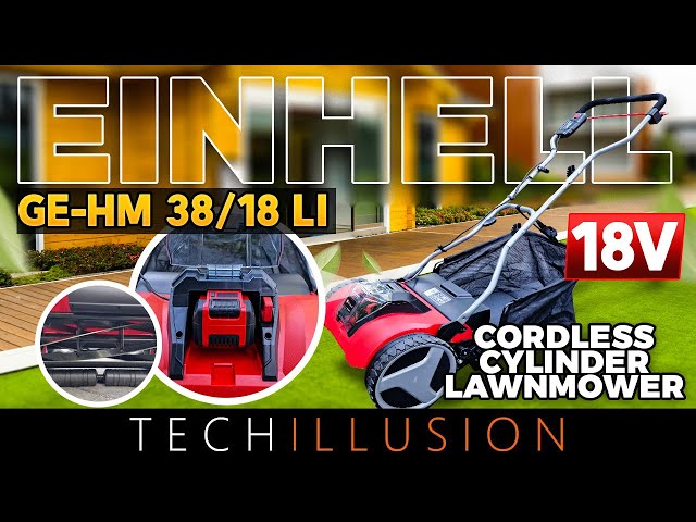 🔥TOP or FLOP?! EINHELL Cordless Cylinder Mower GE-HM 18/38 Li in test😱 -  GE-HM 18/38 Li - Review 