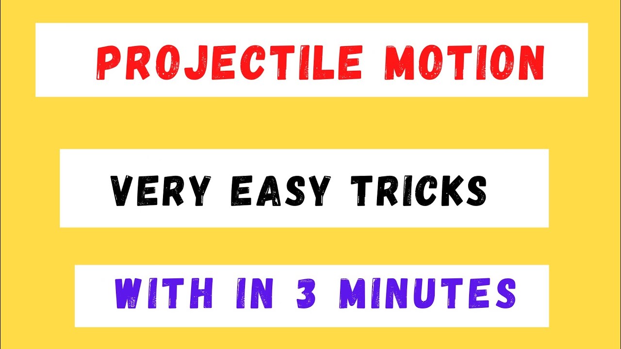 Projectile Motion Tricks 🔥 ||