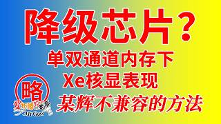 [核显Xe降级芯片？]13500H Xe核显单双内存的差异，以零刻MEPro为例Win/PVE/fnOS三系统下测试，附送某辉不兼容的曲线解决方法