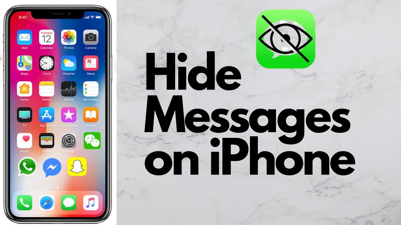 How to Hide messages on iphone! hide text messages iPhone 2020.