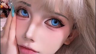 Anime Doll Makeup Transformation ✨ Big Eyes, Soft Skin & Dreamy Beauty Look!!!👩🏻‍🦲✨🦋 screenshot 5