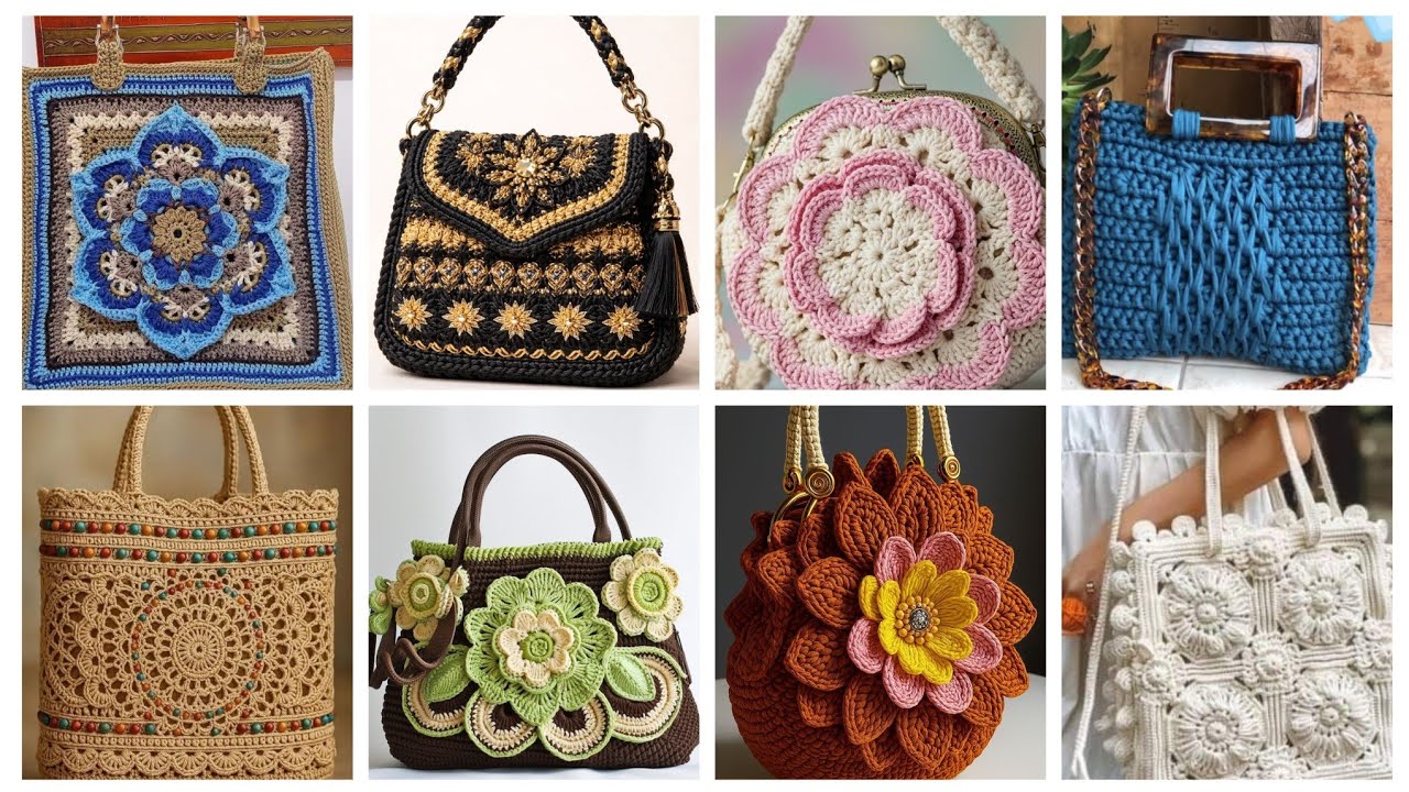 300+attractive Top crochet hand bags Designs ideas for everyone