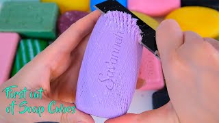 First cut of soap cubes. Compilation. 'ASMR' Soap Carving.