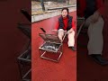 The new rotating grill features a pull-out charcoal tray, making cleaning up ash easier and faster.