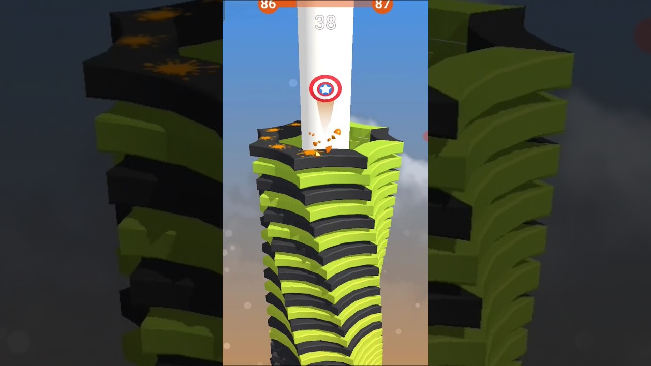 #stack ball #game #shorts