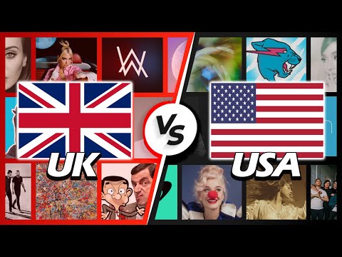 USA YouTubers Vs UK YouTubers - Sub Count [2006-2026]