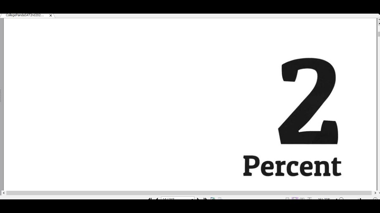 Chapter 2 (#Percent: Part 1) #Panda #SAT Exercise 2nd Edition
