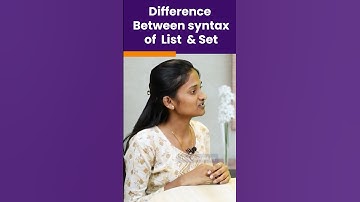Python Interview Question | Difference Between  List  & Set | #shorts  #kiransir