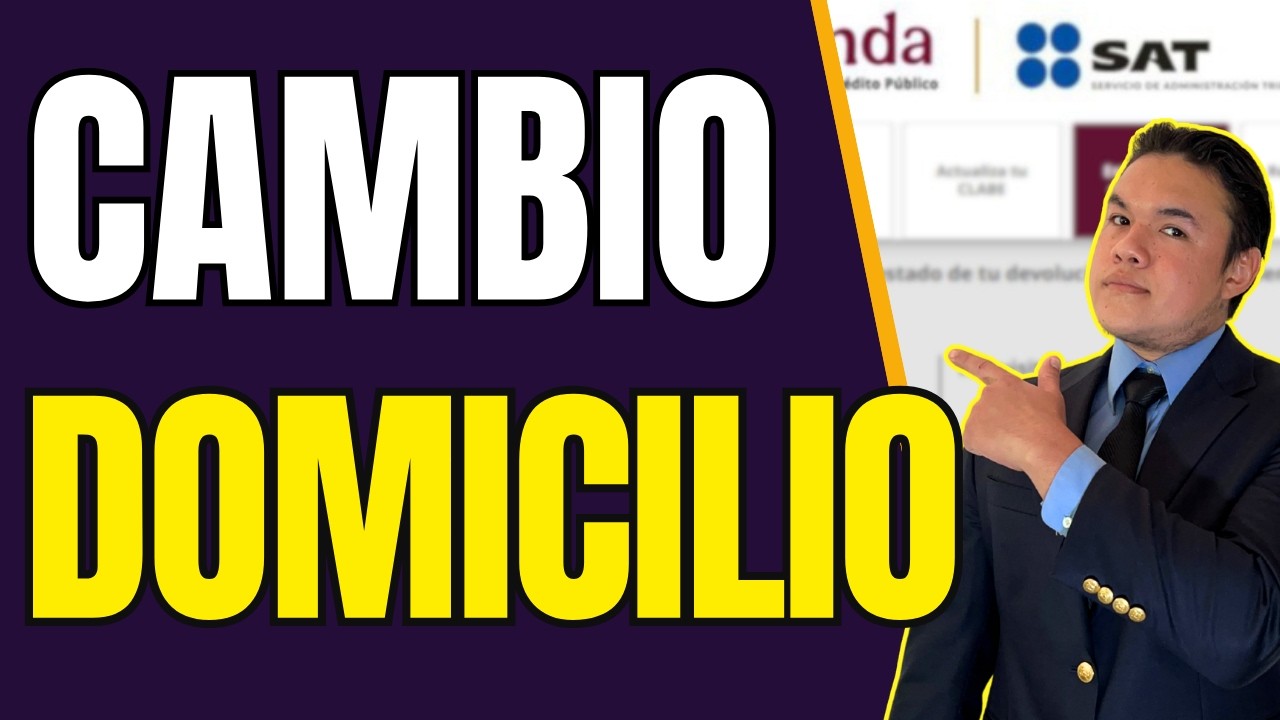 Cómo hacer tu cambio de domicilio en el SAT en LINEA ☑️ Paso a Paso ...
