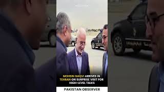 Mohsin Naqvi Arrives in Tehran on Surprise Visit for High-Level Talks | Pakistan Observer