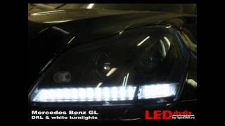 Mercedes Benz GL. DRL & white turnlights