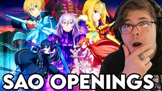 Music Producer Reacts to SAO All Openings 1 to 10 - Sword Art Online Anime Reaction