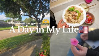  A productive Day 🌺 Balcony Rain Views ⛈️&amp; Beef Pulao Bakra Eid Special 🐑Recipe 🥘✨#usavlog🇺🇲