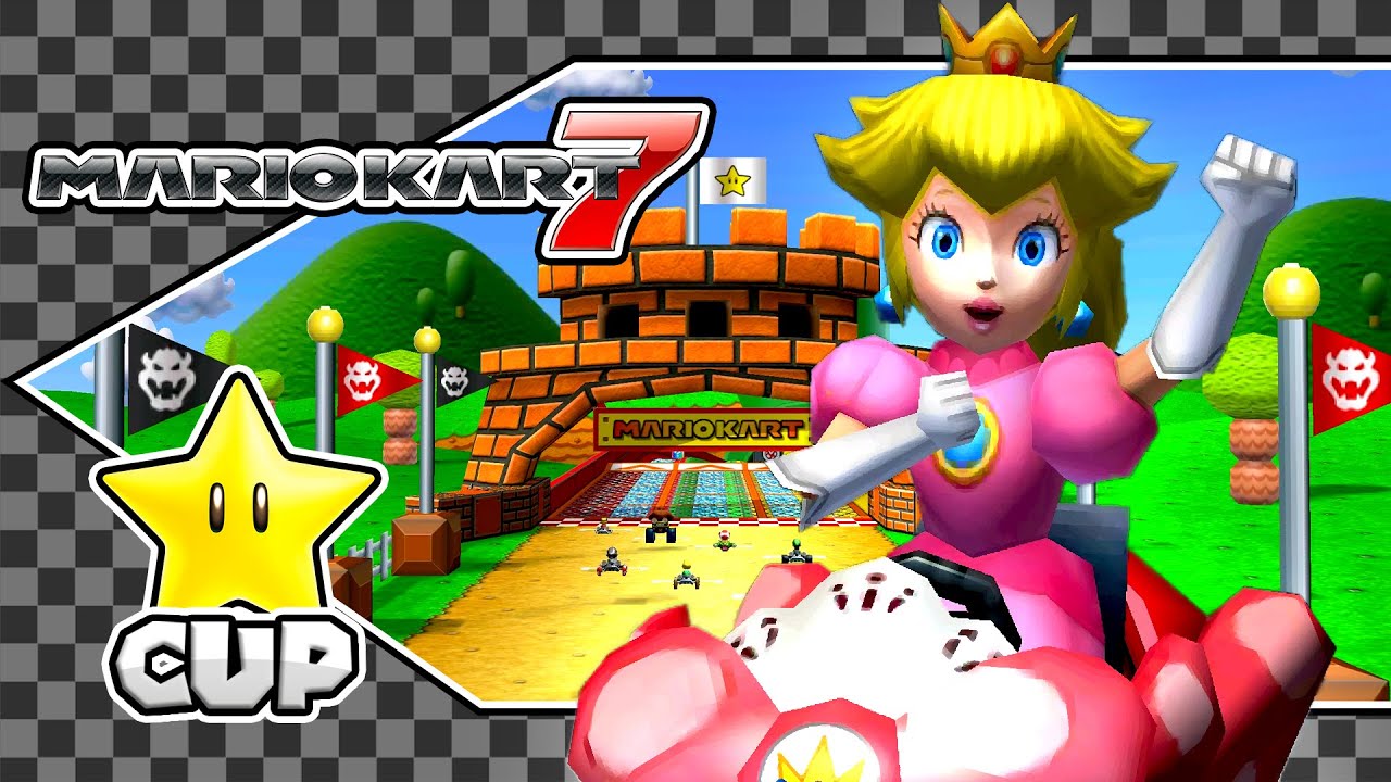 Mario Kart 7: Peach / Star Cup (150CC) [4K]