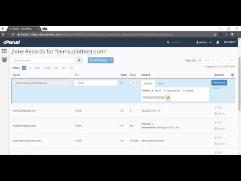 Add a DMARC record to your domain in cPanel