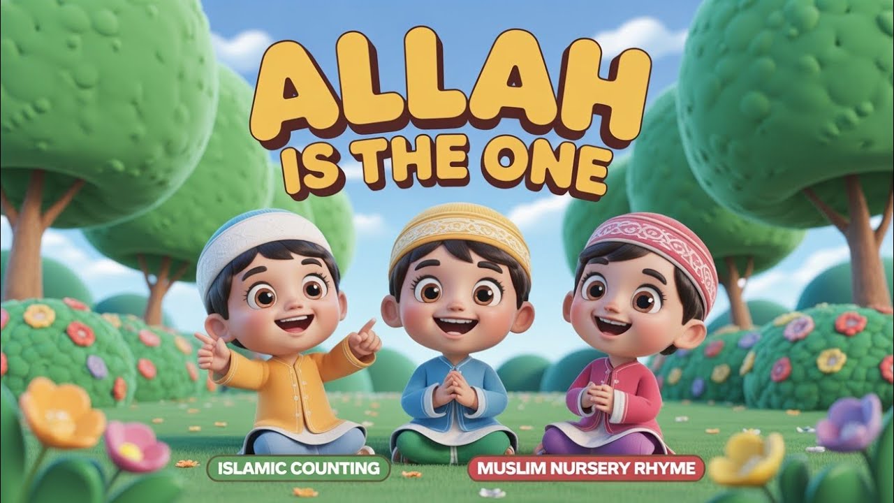 Allah is the one - Islamic Counting 1-10 - Muslim nursery rhymes ...
