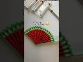 Wait… this is paper? 😳🍉 #art #easycrafts #diy #click2papercrafts #paper #paperwatermelon #drawing