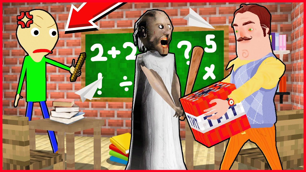 BEBEK GRANNY VE HELLO NEİGHBOR BALDİ ÖĞRETMENİ DELİRTTİ! 😂 - Minecraft