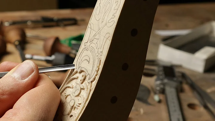 Viola da gamba making | Part 6  relief carving on ...