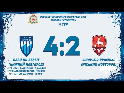 Видео к матчу Пари НН-2015-белые - СШОР-8-2015-2-красные