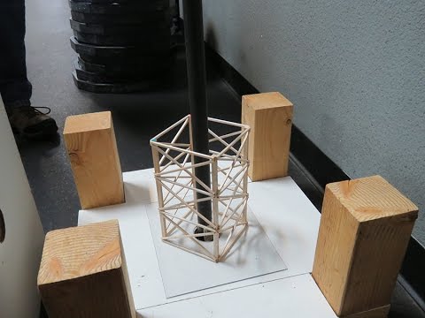 Balsa Wood Structure Weight Contest - YouTube